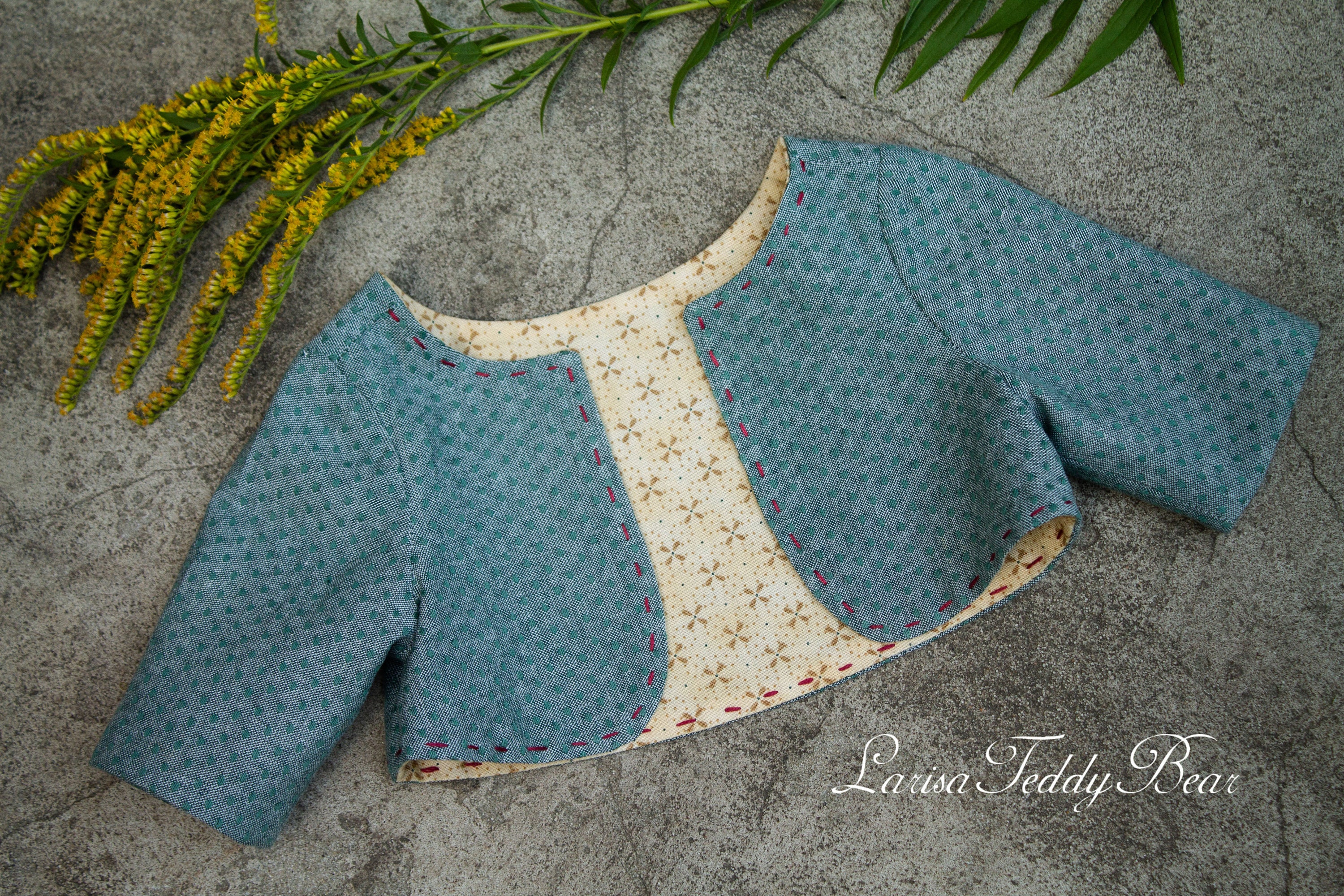 PDF Big Teddy Bear Jacket Pattern, Classic Bear Clothes Pattern, Artist ...