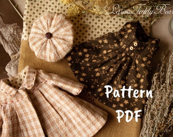 PDF Teddy bear coat pattern, dress pattern, teddy bear clothes, Teddy bear pattern, teddy bear sewing pattern, artist bear patterns
