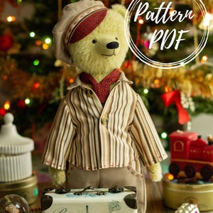 Teddy bear patterns, teddy bear clothes sewing pattern, artist bear pattern pdf