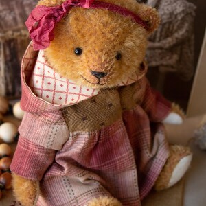 PDF Teddy bear coat pattern, artist teddy bear clothes sewing patterns clothing toy image 11