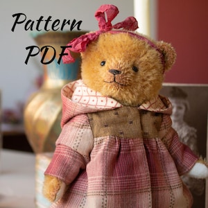 pdf Patroon teddybeerjas, kunstenaar teddybeerkleding naaipatronen kleding speelgoed