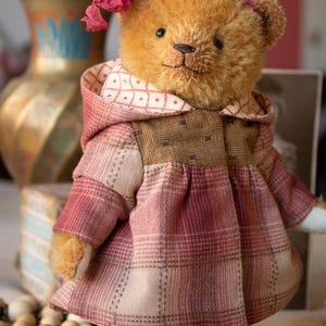 PDF Teddy bear coat pattern, artist teddy bear clothes sewing patterns clothing toy image 10