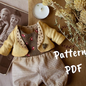 PDF Teddy bear clothes pattern, teddy bear clothing, Teddy bear pattern, teddy bear sewing pattern, artist bear patterns, plush pattern