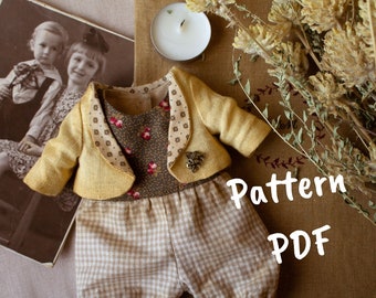 PDF Teddy bear clothes pattern, teddy bear clothing, Teddy bear pattern, teddy bear sewing pattern, artist bear patterns, plush pattern