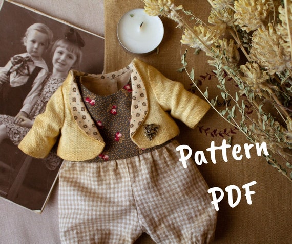 PDF Teddy bear clothes pattern, teddy bear clothing, Teddy bear pattern, teddy bear sewing pattern, artist bear patterns, plush pattern