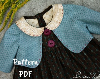 Patrón de chaqueta de oso de peluche grande en PDF, patrón de ropa de oso clásico, patrones de costura de oso de artista, confección de oso de peluche