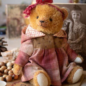 PDF Teddy bear coat pattern, artist teddy bear clothes sewing patterns clothing toy image 6