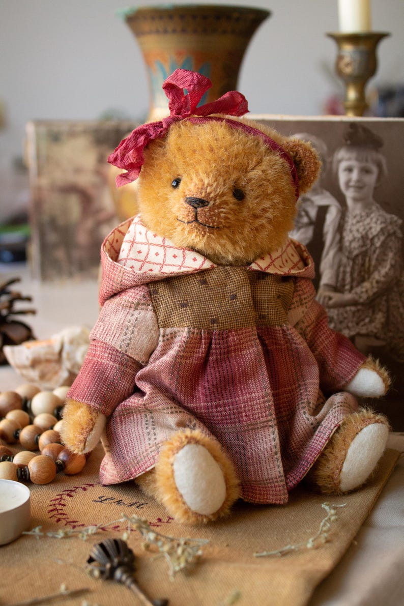 PDF Teddy bear coat pattern, artist teddy bear clothes sewing patterns clothing toy image 6