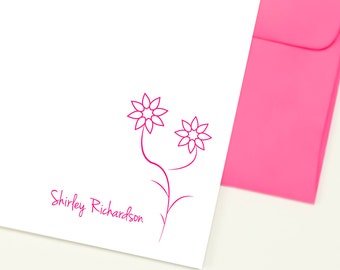 Girls Stationery Kids Stationery Personalized Girls Note Cards Bridesmaid Gift Custom Note Cards Girls Stationary Personalized Note Cards