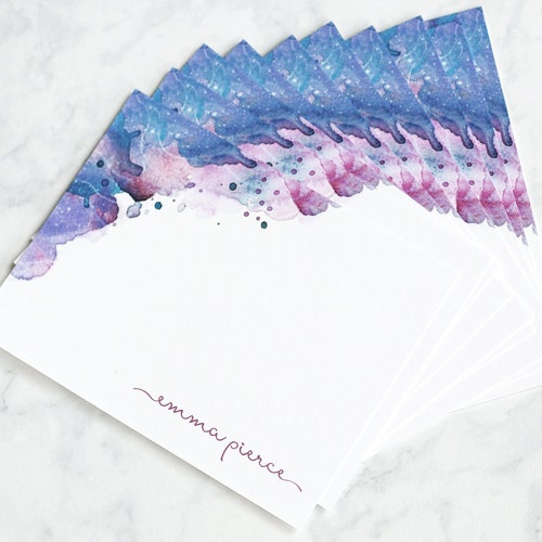 Personalized Note Cards With Envelopes Personalized Note Etsy