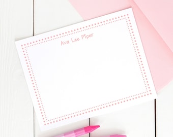 Girls Stationery Kids Stationery Girls Stationary Personalized Girls Note Cards Cute Stationery Set Personalized Girl Gifts Kids Stationary