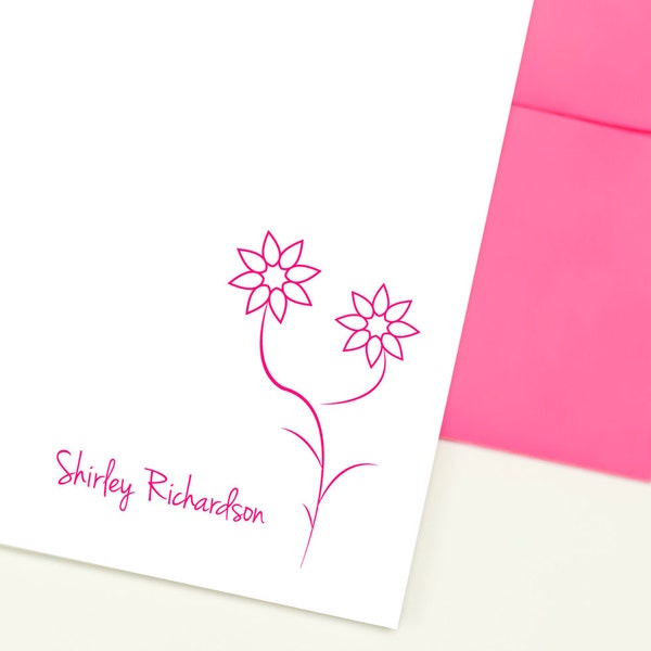 Girls Stationery Kids Stationery Personalized Girls Note Cards Bridesmaid Gift Custom Note Cards Girls Stationary Personalized Note Cards