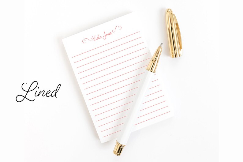 Personalized Notepad Cute Notepads Personalized Notes Etsy