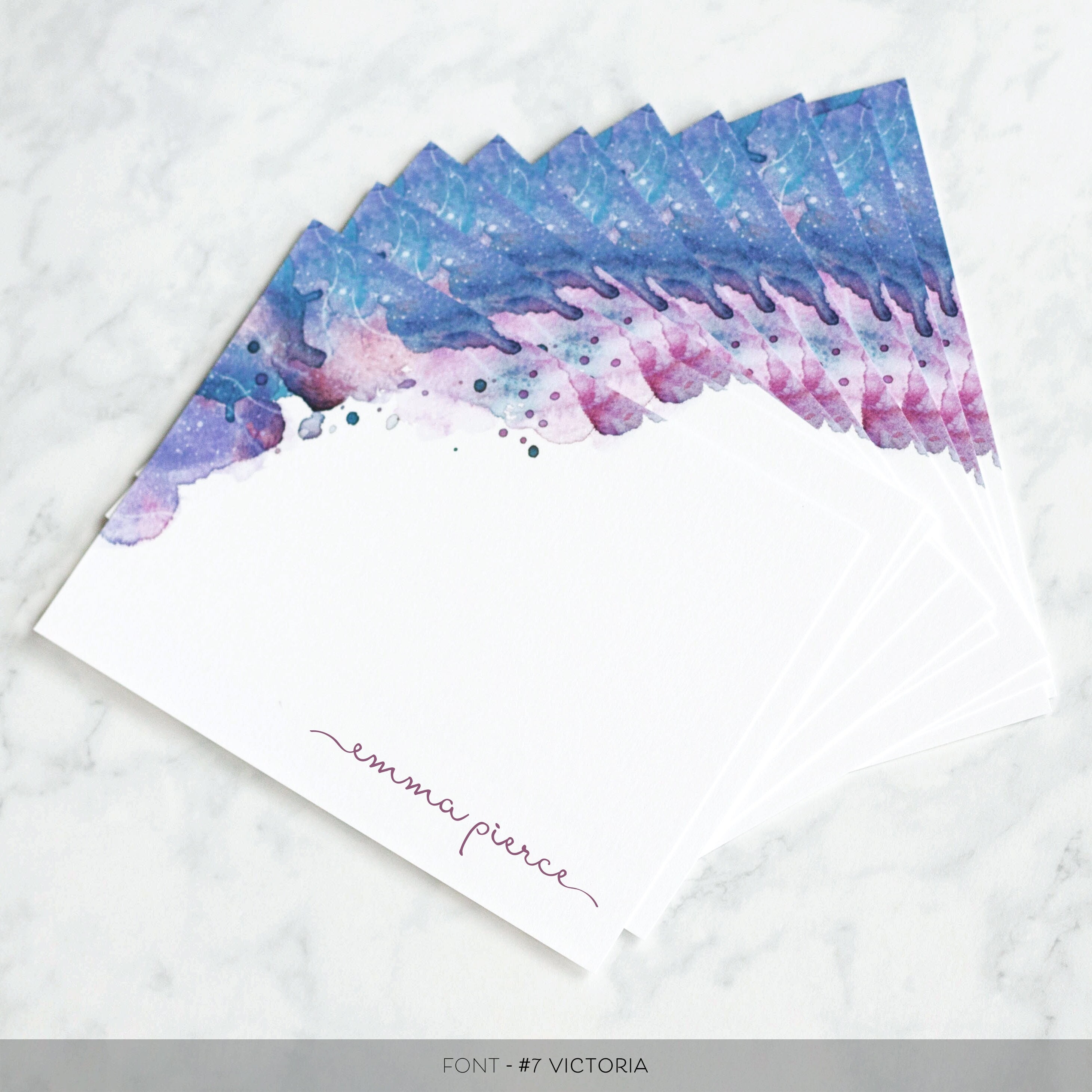 Blank Watercolor Cards with Envelopes - 012017701030