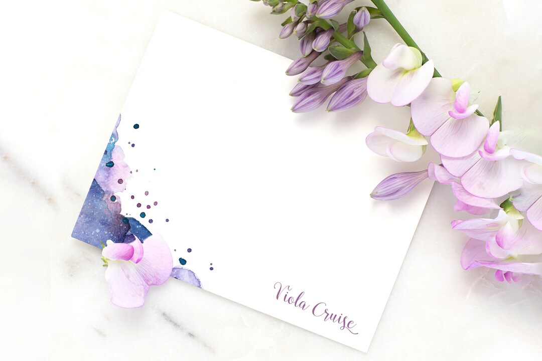 Note Cards With Envelopes Personalized Stationary Set - Etsy