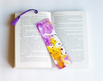 Personalized Bookmark Favors Cute Bookmarks Unique Bookmarks Paper Bookmarks For Books Custom Bookmark Art Bookmark Watercolor Bookmark