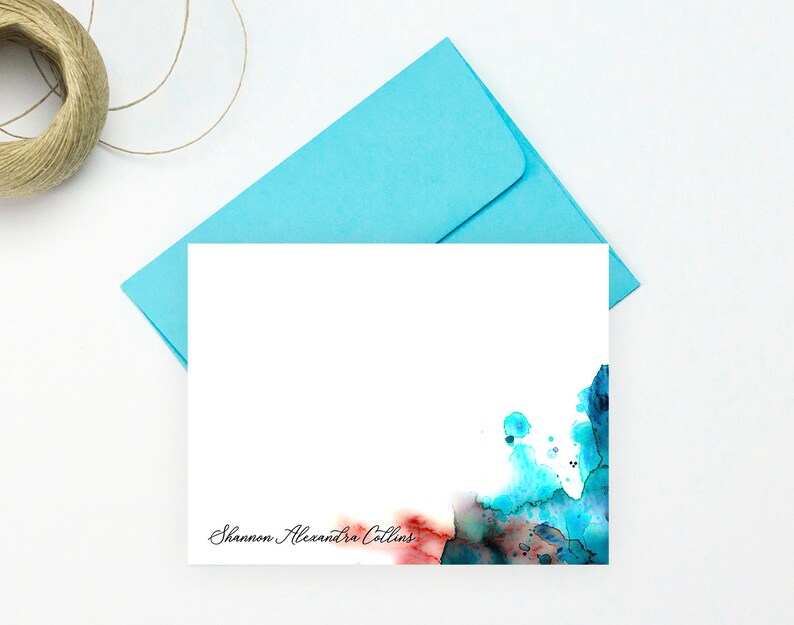 Personalized Stationery Cards Personalized Stationary Set Etsy