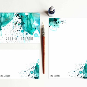 Custom Stationery Set Graduation Gift Ideas For Men Gift Ideas For Women Watercolor Cards Watercolor Stationary Set Letter Stationary Paper