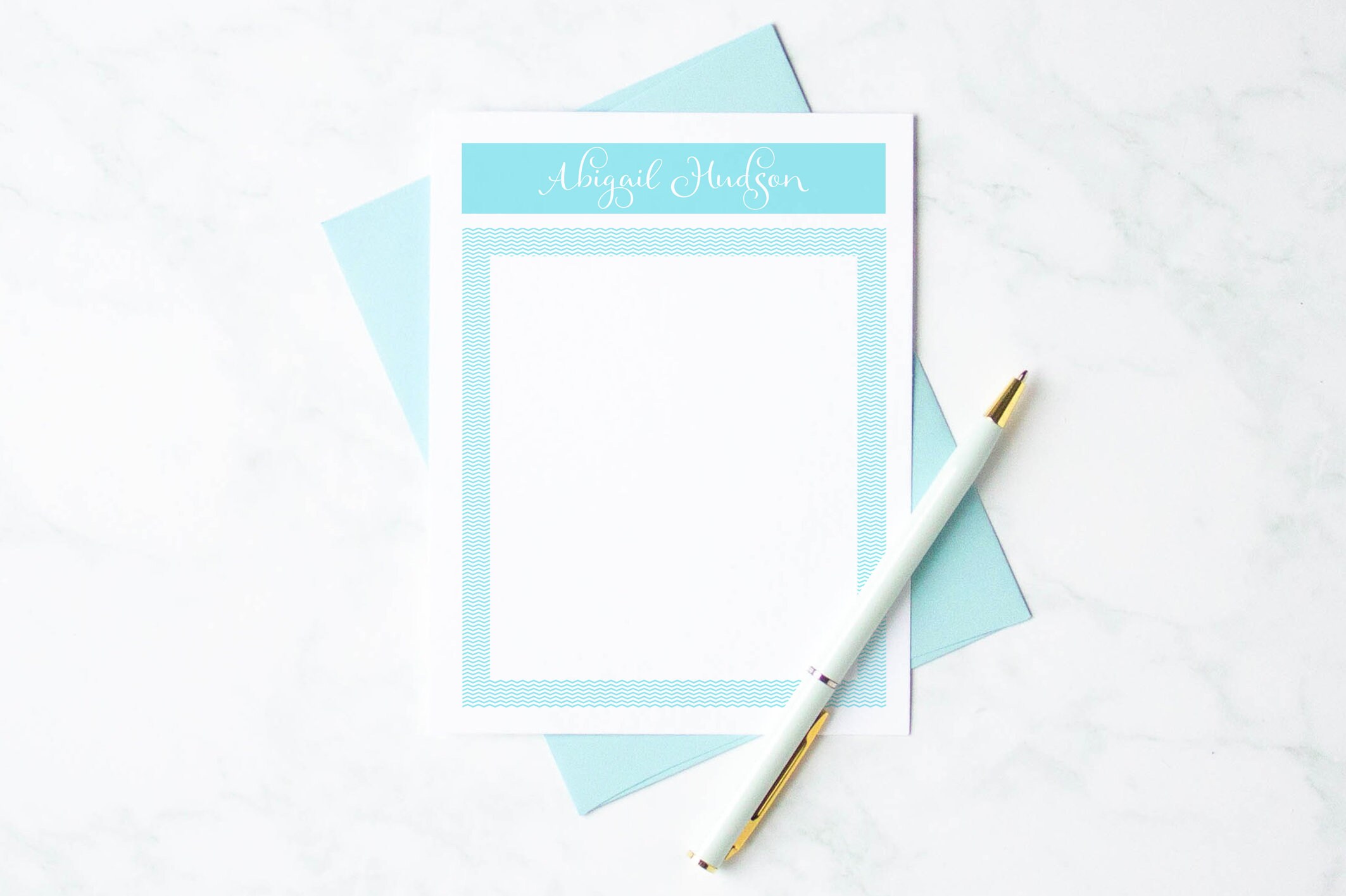 A Note From Stationery Set, Personalized Note Cards for Women