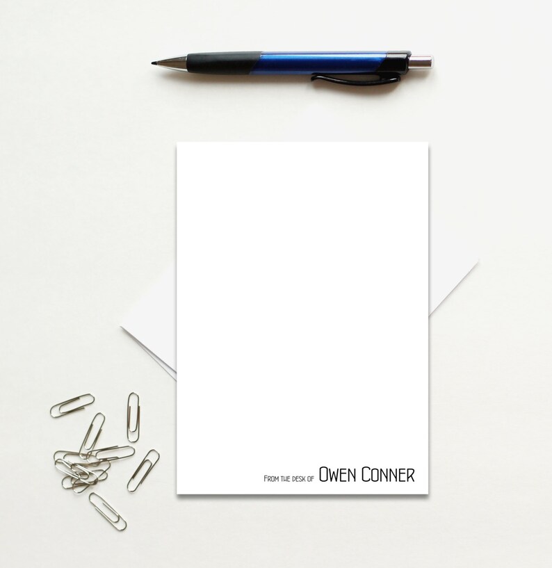 From The Desk Of Notepad Business Notepad Personalized Notepad Etsy