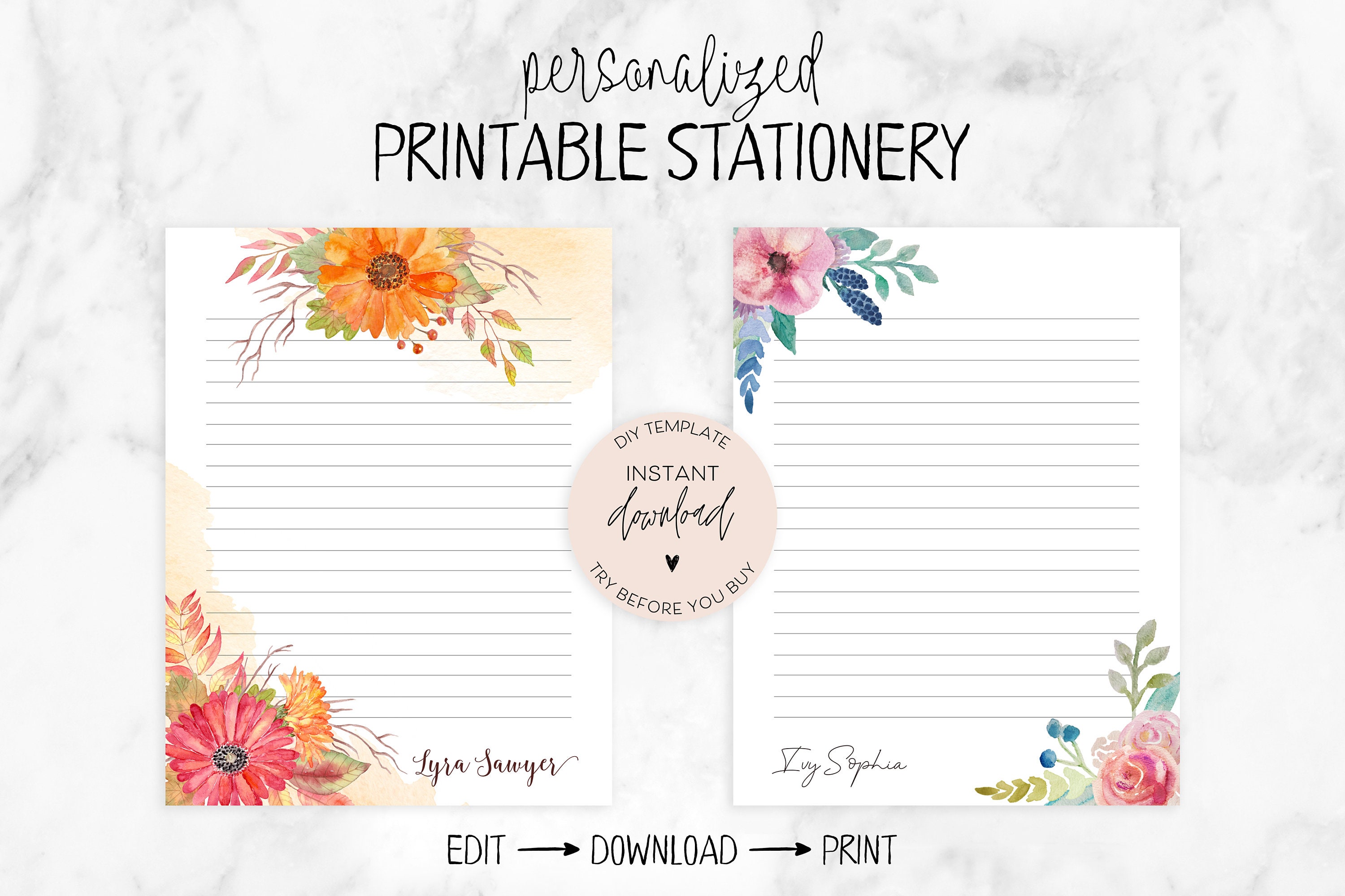 Printable Stationery Instant Download Letter Size Watercolor Etsy Canada printable-stationery-instant-download-letter-size-watercolor-etsy-canada