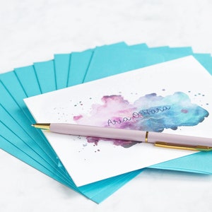Note Cards With Envelopes Note Card Set Personalized - Etsy