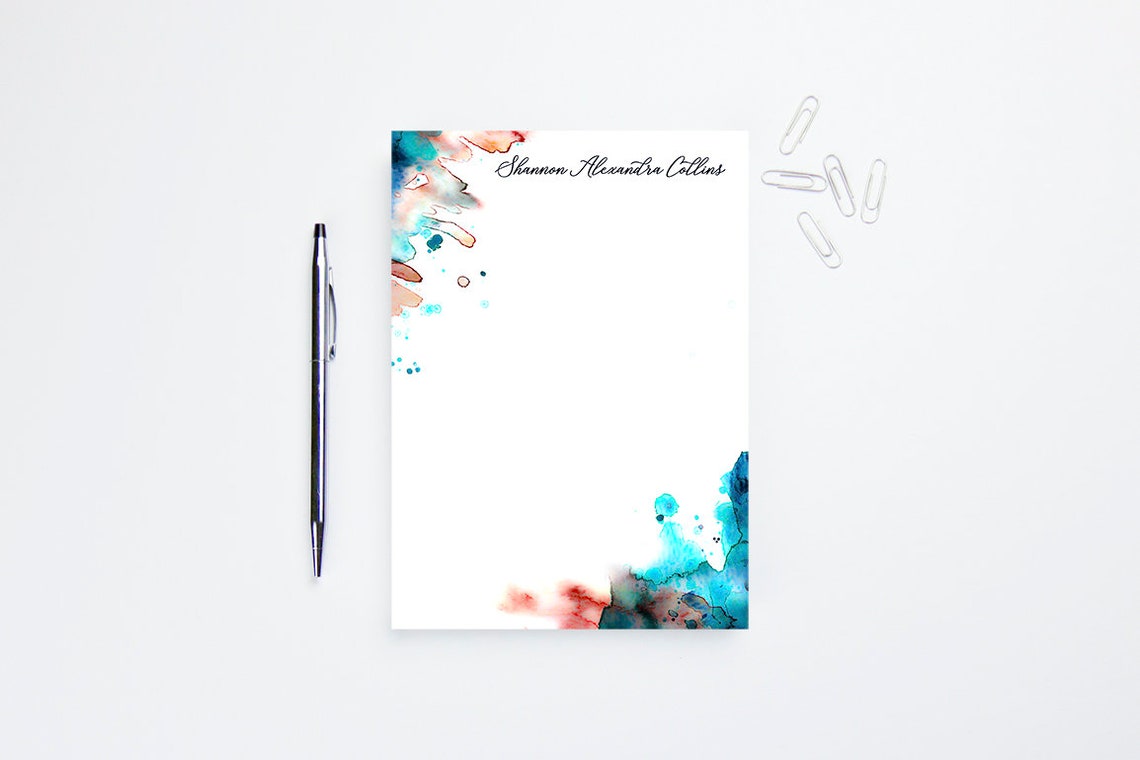 Personalized Stationery Personalized Notepad Set Personalized - Etsy