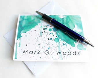 Personalized Stationery Note Cards Personalised Mens Stationery Set Card Set Personalized Cards Notecards Gifts For Men Gifts For Him