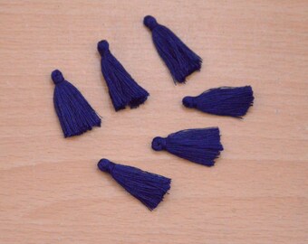 Sky Blue Katdana Ball Tassels Set Of 2