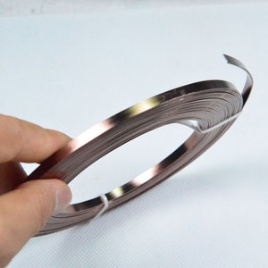 per roll 10 meters flat aluminum strip,brown aluminum wire.flat string cord.