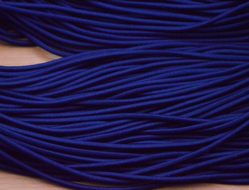 9. No Crease Navy Blue Rubber Hair Bands - wide 6