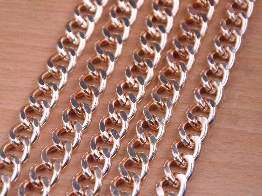 Wholesale 3.28 Feet Decorative Chain Aluminium Twisted Chains Curb Chains 
