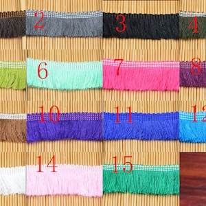 1m cotton fringe trim, 1&#39;&#39; wide brush tassel tape border fringe ribbon sewing trim