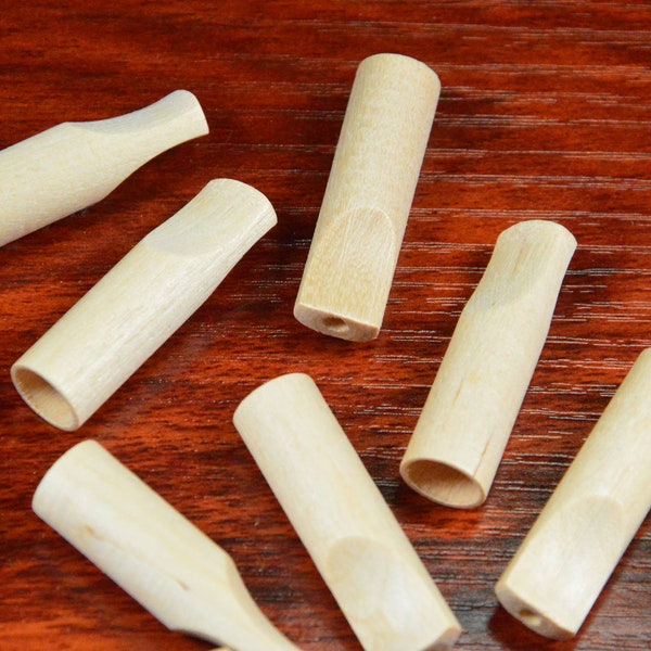 Zigarettenhalter,10 Stück natürliche unfertige Holz Zigarettenhalter.Holz Zigarettenhalter,Holzpfeifen