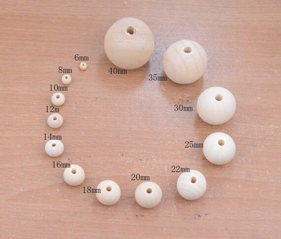20pcs assorted flower wood beads 15mm ideal for children jewels