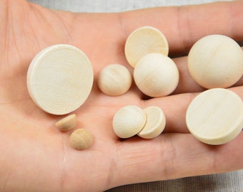 Half Wooden Bead finding,natural domed Wooden Cabochon Beads wholesale,wooden ball beads,10mm  15mm 20mm 25mm 30mm
