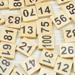 Wooden Number Blocks 1-100,Counting Blocks,Educational Number,Montessori Learning Toys,Eco Friendly Toys,Natural Wood Toy For Toddlers
