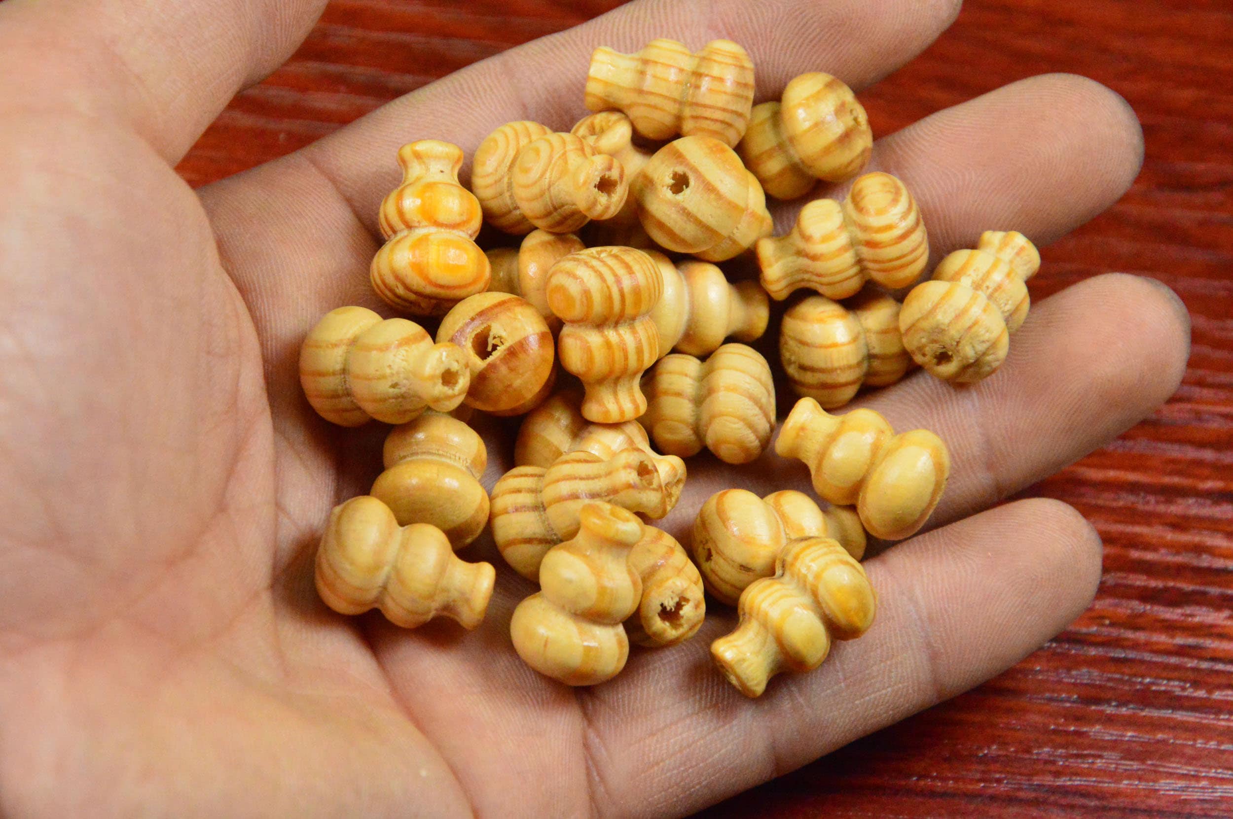 30pcs wooden Calabash beads,wooden bottle gourd,wooden beads for bracelet.