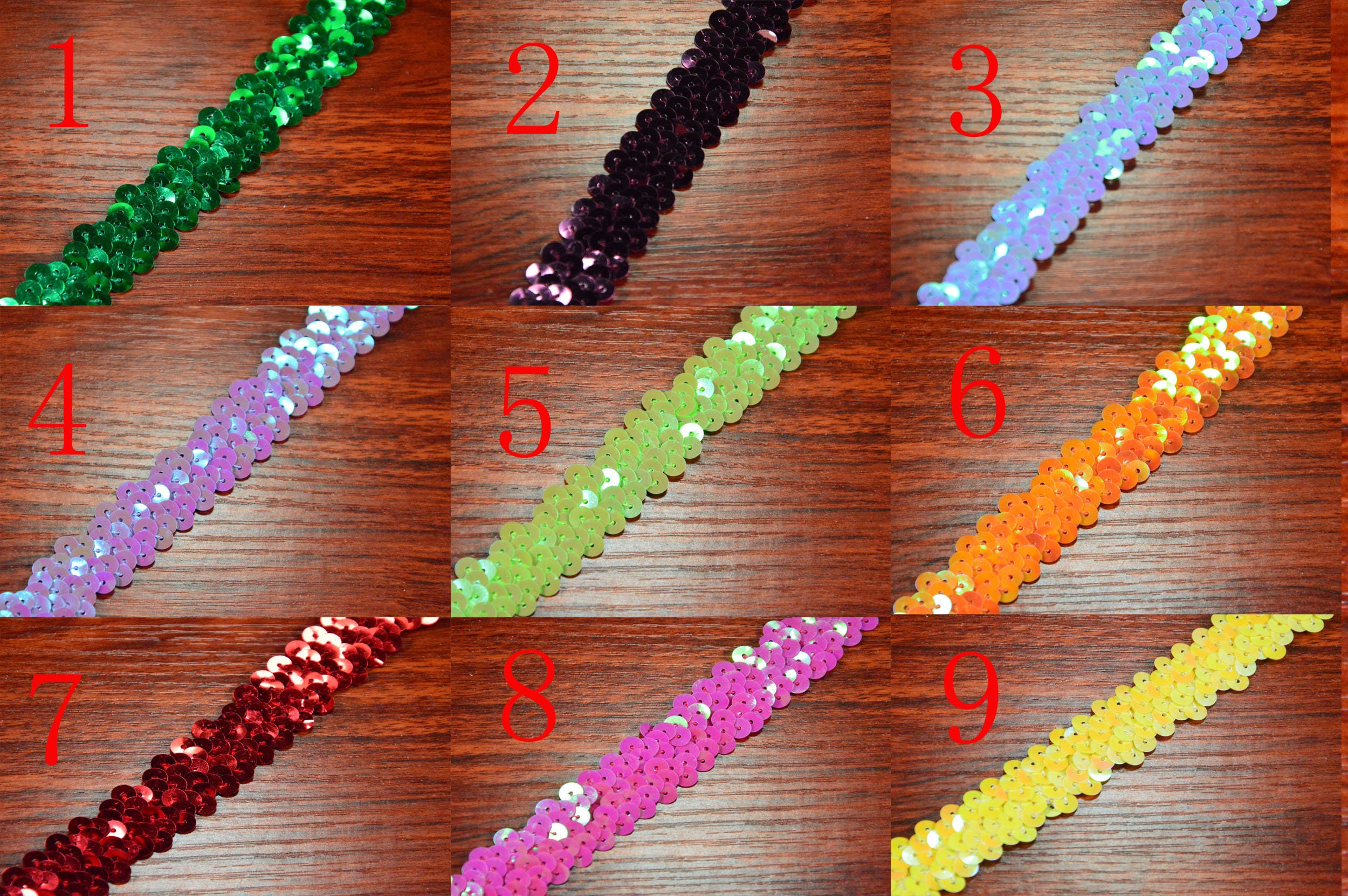 Coupe De Paillettes élastiques Neotrims - 20 Couleurs, Largeur 2cm/3cm, Vendu Au Mètre