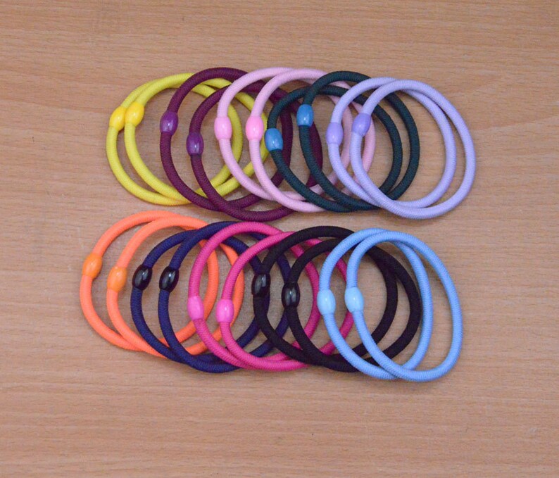 Elastic cordmix color hair elastics cord with plastic Etsy