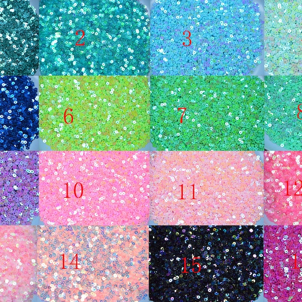 3mm iridescent Loose sequin discs,6000pcs round PVC sequins,Sparkling flat round sequin