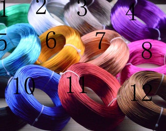 10M color Aluminum wire.colorful String Cord.0.8mm aluminum wire.Assorted aluminum wire.