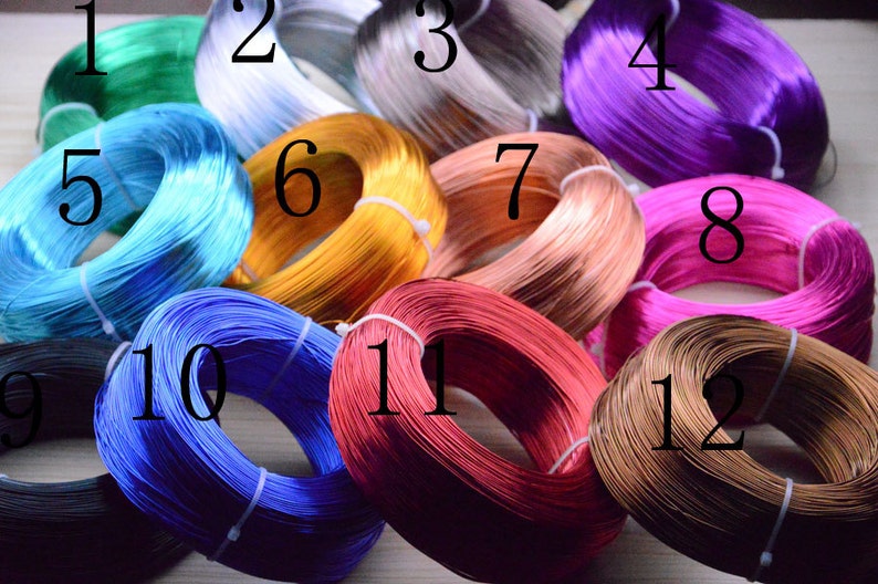 10M Color Aluminum Wire.colorful String Cord.0.8mm Aluminum Wire ...