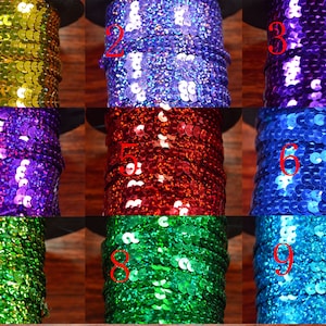 6mm Sequin Trim,30ft Holographic Sequin tape for sewing craft trim,glitter trim.