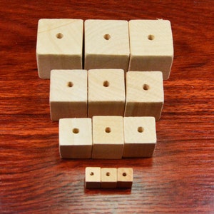 Wooden cube beads,natural square wooden beads,cubic wooden beads,square wood bead