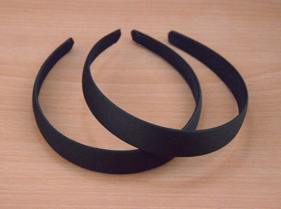 Buy 10pcs 25mm Satin Covered Plastic Headband,wide Satin Hair Band