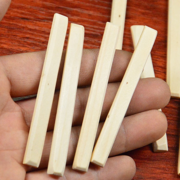 unfinished wooden stick beads,20pcs natural wooden sticks,square wooden bar.wooden stick charm