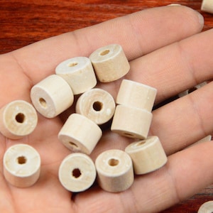 30pcs wooden barrel beads,wood cylinder beads.wooden circular column.wood for necklace