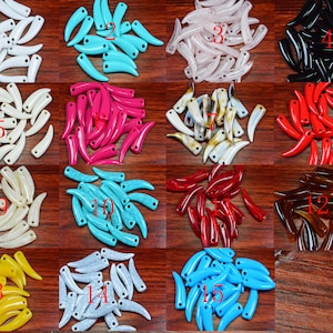 monster fang.animal fangs,20pcs plastic teeth,Vintage fang earring.Porcelain dog tooth.