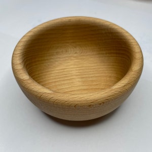 Montessori material wooden bowl made of beech wood
